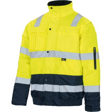 Warnschutz-2in1-Pilotenjacke, gelb