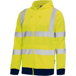 Warnschutz-Sweatjacke, gelb