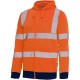 Warnschutz-Sweatjacke, orange