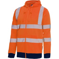 Warnschutz-Sweatjacke, orange