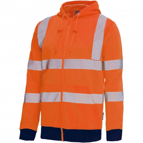 Warnschutz-Sweatjacke, orange