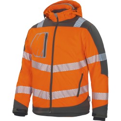 "WINTER" Softshell - Jacke, orange/grau