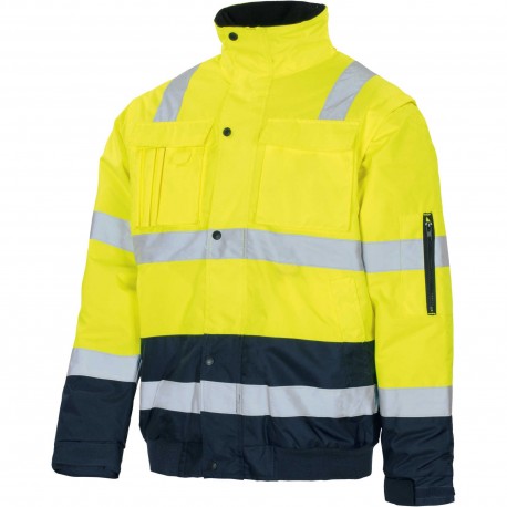 Warnschutz-2in1-Pilotenjacke, gelb
