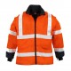 4 in 1 Warnschutz-Parka, orange/marine