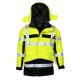 4 in 1 Warnschutz-Parka, gelb/marine