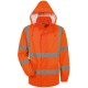 Warnschutz-Regenjacke, orange
