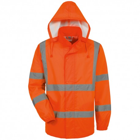 Warnschutz-Regenjacke, orange