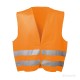 Warnweste orange, mit Klettverschluss