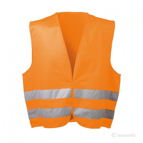 Warnweste orange, mit Klettverschluss