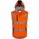 "WINTER" Softshell - Jacke, orange/grau