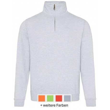 Sweatshirt, Halb-Zip