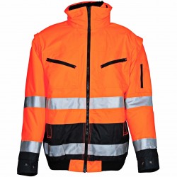 Warnschutz-4in1-Pilotenjacke "RONALD" orange