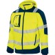 "WINTER" Softshell - Jacke, leuchtgelb-marine