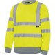 Warnschutz-Sweatshirt, gelb/grau